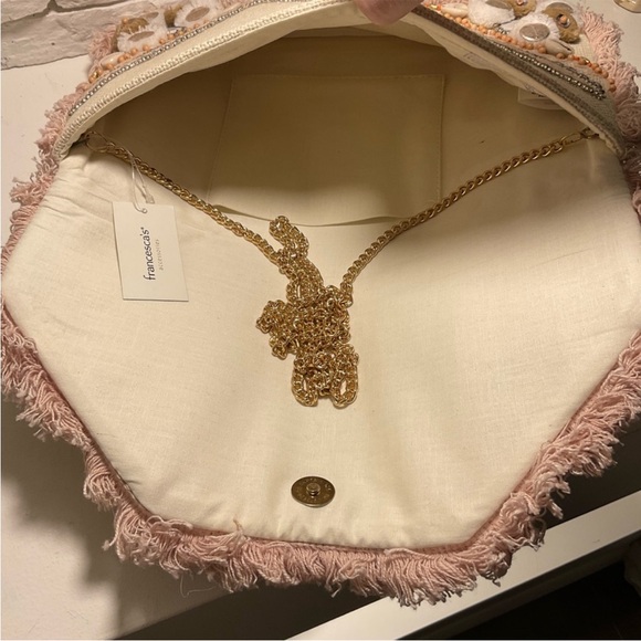 Francesca's Sea Shell Beaded Clutch Purse NWT - Picture 7 of 12
